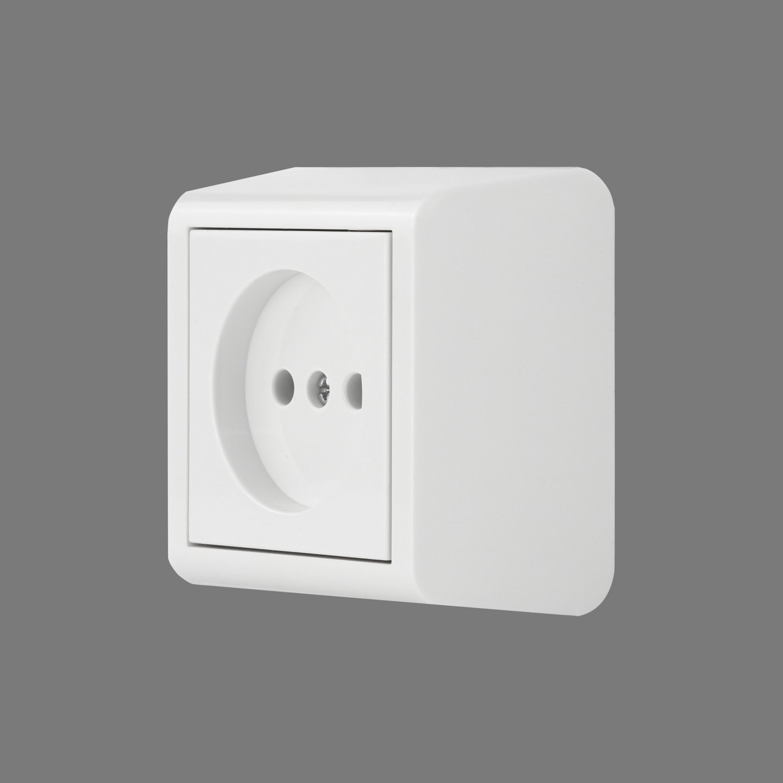 402-010000-215 Розетка накладна біла/12/120