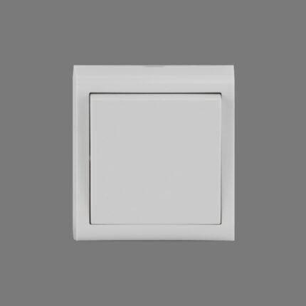 402-010000-200 Вимикач накладний 1-клв. білий/12/120