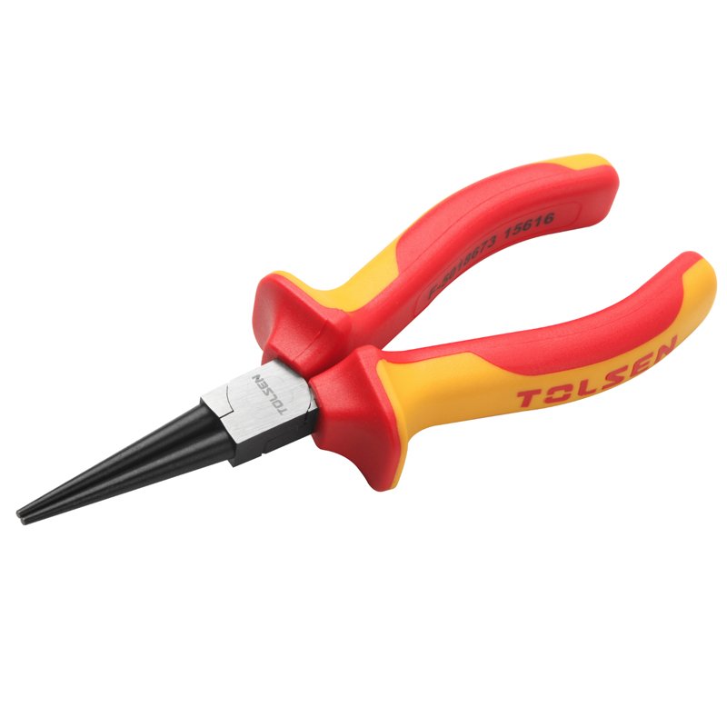 Круглоогубці діелектричні VDE 160 мм, Tolsen Premium (6/36 шт)
