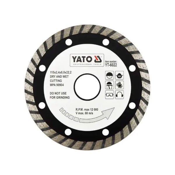 Диск відрізний TURBO YATO 115мм