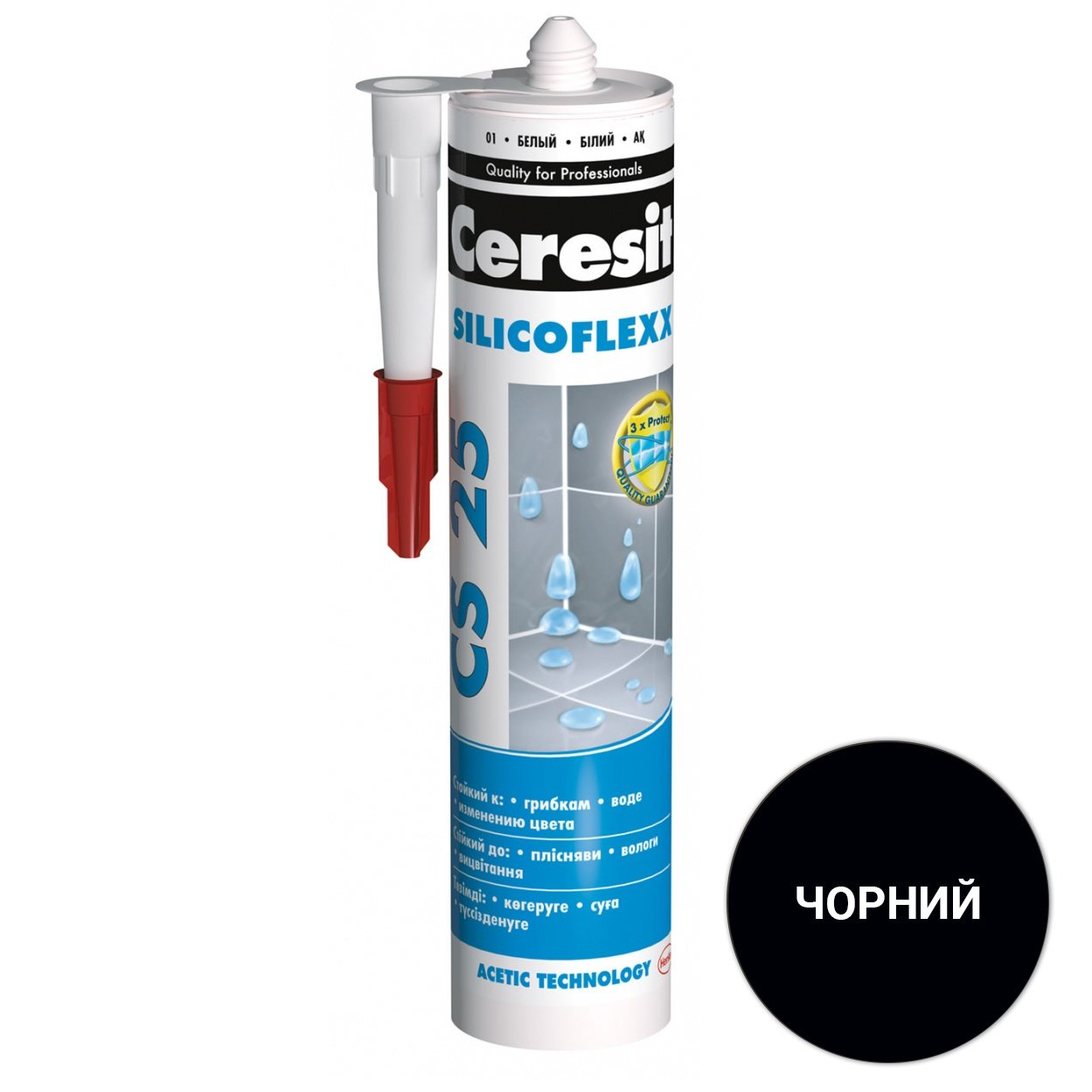 Ceresit герметик CS-25 чорний
