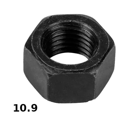 Гайка DIN 934 М 6 клас 10 чор (уп=500)