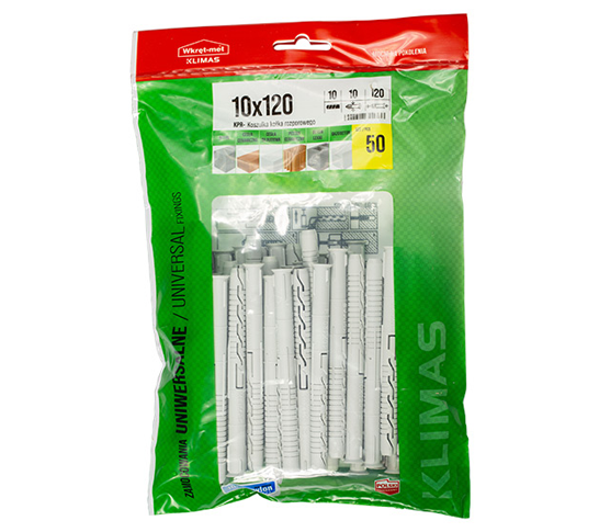 Дюбель розпірний рамний 10х120 зіп пакет=50 (600)