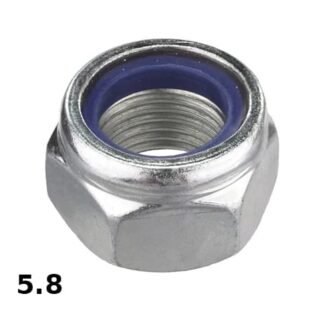 Гайка самостопорна з поліамідною вставкою DIN985 ЦБ 10 (п=100) (2500)