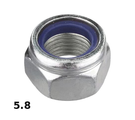 Гайка самостопорна з поліамідною вставкою DIN985 ЦБ 10 (п=100) (2500)