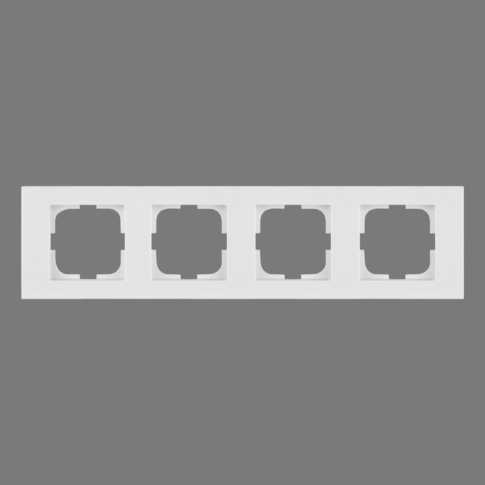 400-010000-228 Рамка чотирна Grano біла/12/120