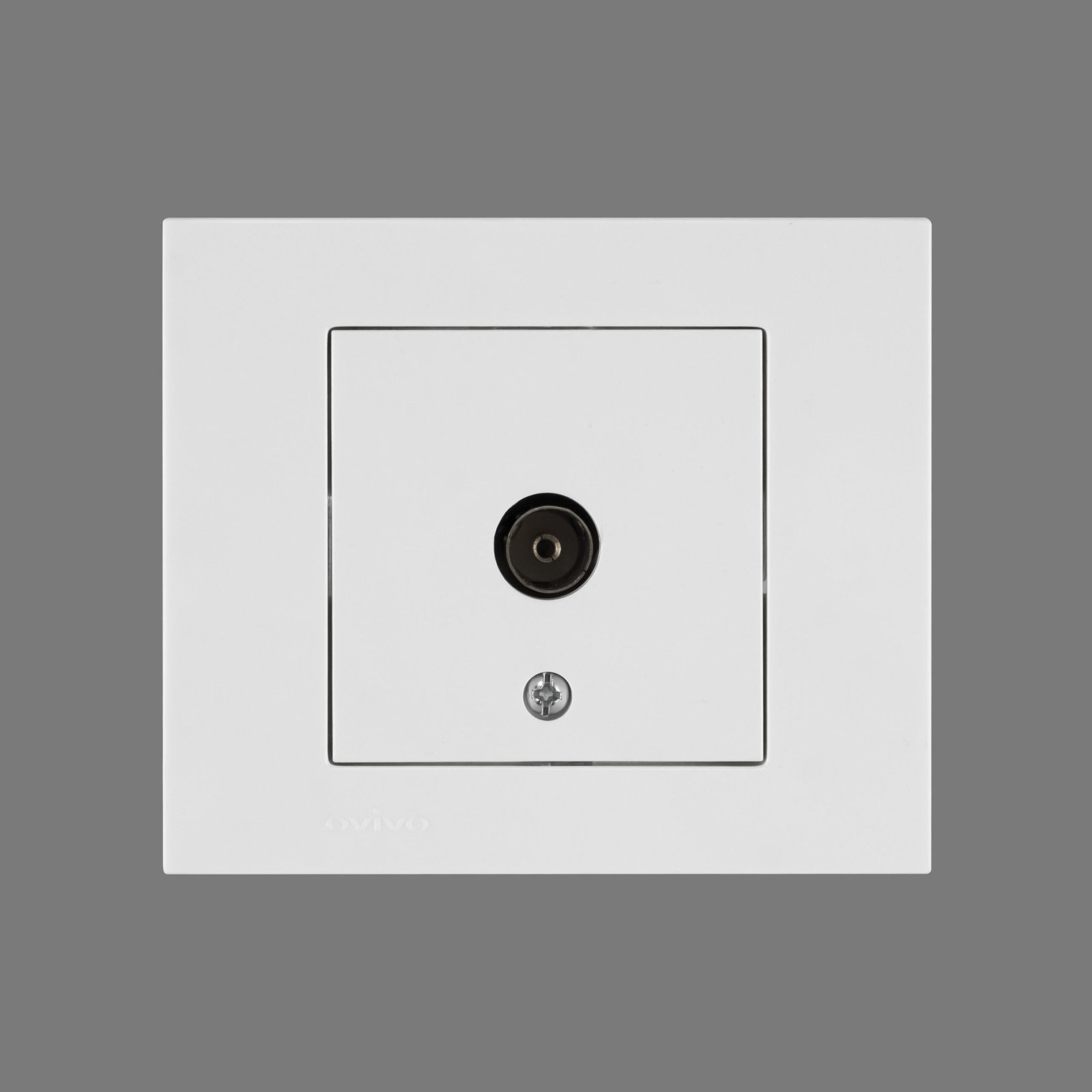 400-010300-225 Розетка TV кінцева GRANO біла