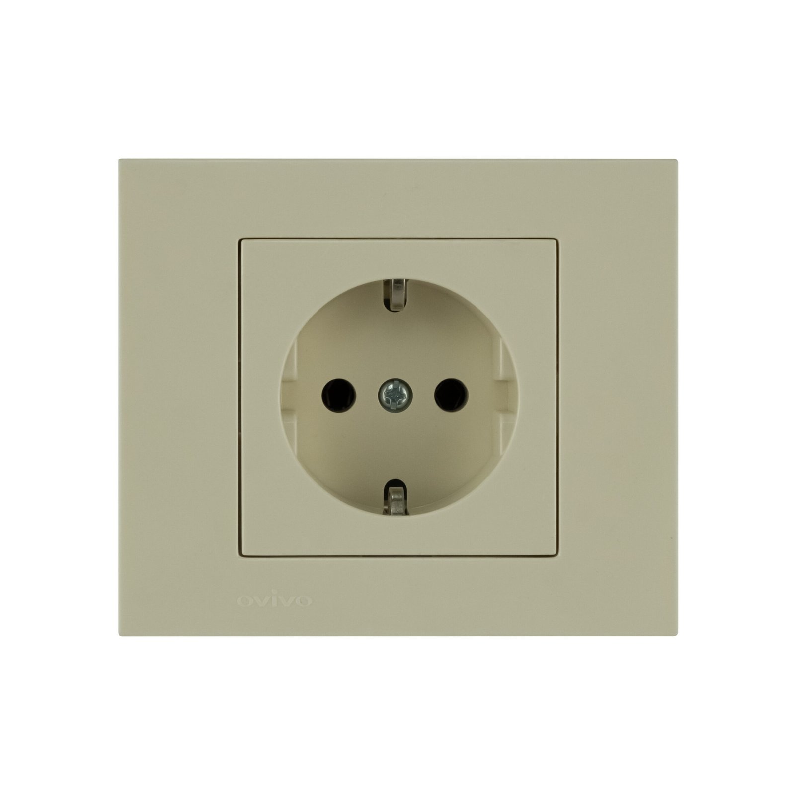 400-020300-217 Розетка з заз.Grano кремова/12/120