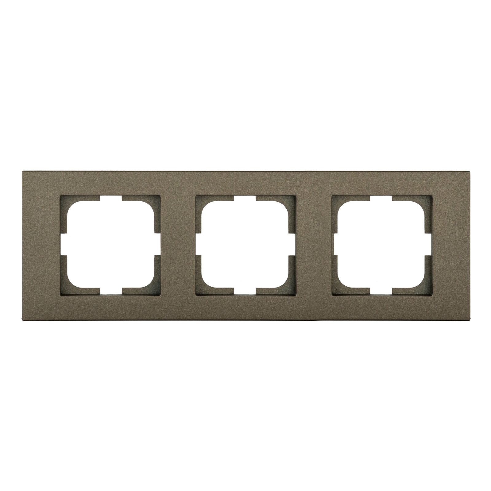 400-190000-227 Рамка трійна Grano мока/12/120