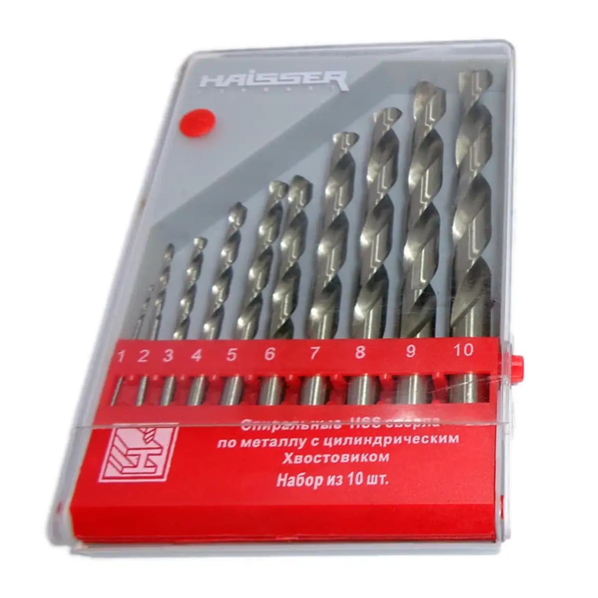 Набір сверел по металу (1-10), Haisser