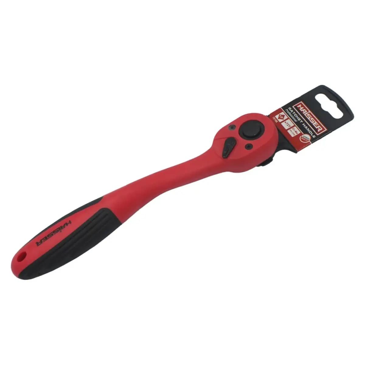 Ручка-тріскачка з храповим механізмом 1/2′ 72 зуба пластиковий корпус з підвіскою HAISSER