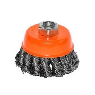 Щітка торцева із плетеної проволоки, 100мм, М14 WERK WE107200/7132691