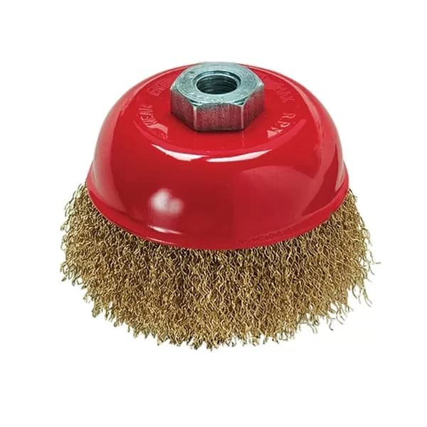 Щітка торцева із гофрованої(рифленої) проволоки, 100мм, М14 WERK WE107100/7132641