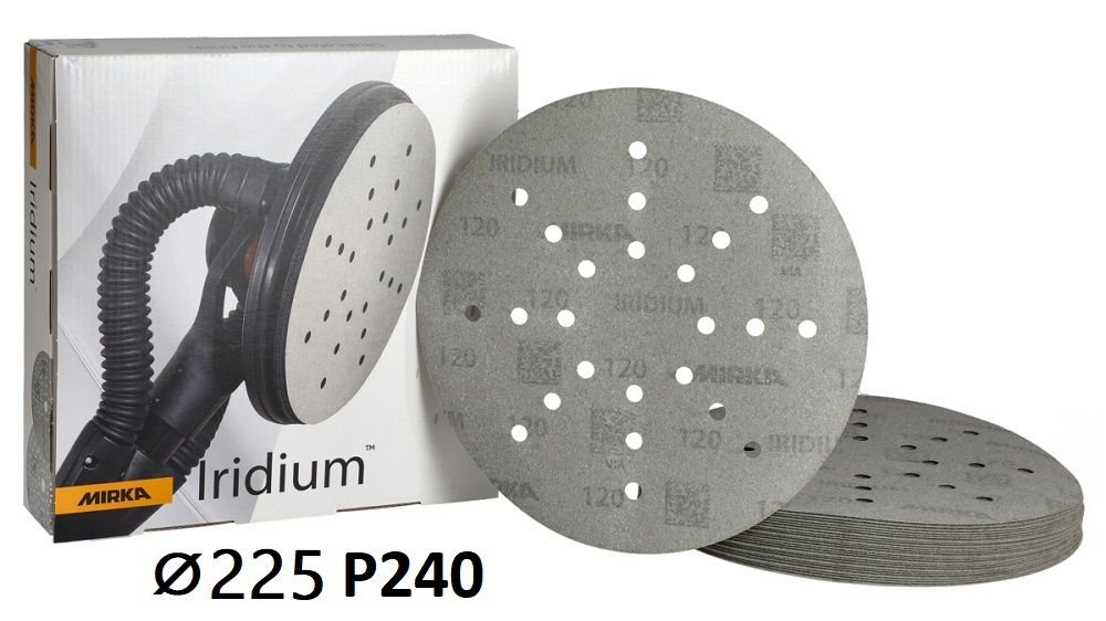 Шліфувальний круг 225 мм. Зерно Р240 (Iridium)