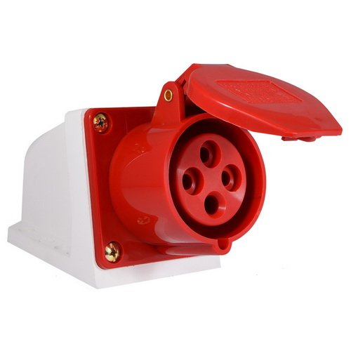 Розетка ІЕК 3-ф 4-х контактна 32А наст.