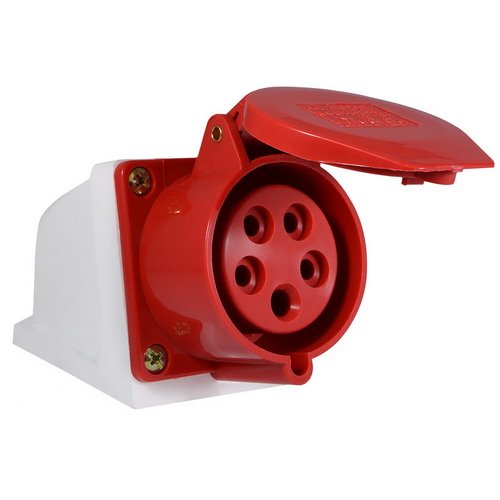 Розетка ІЕК 3-ф 5-х контактна 16А наст.