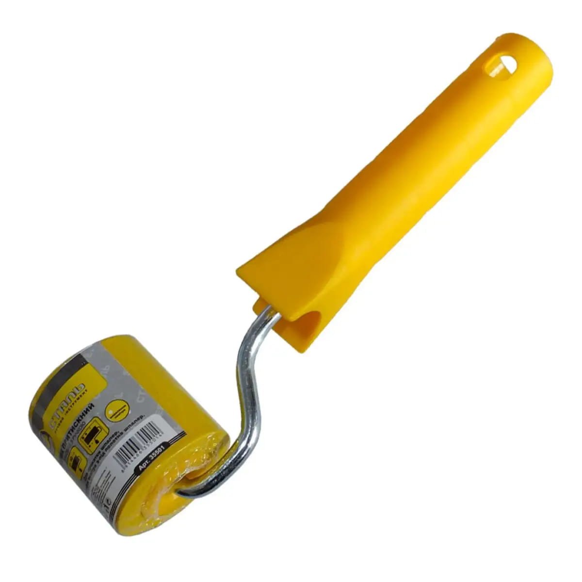 Валик притискний шпалерний з ручкою 6мм*40мм Сталь