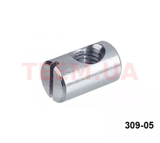 Гайка мебельна циліндрична 6 / 10х13 (п=100) (5500)