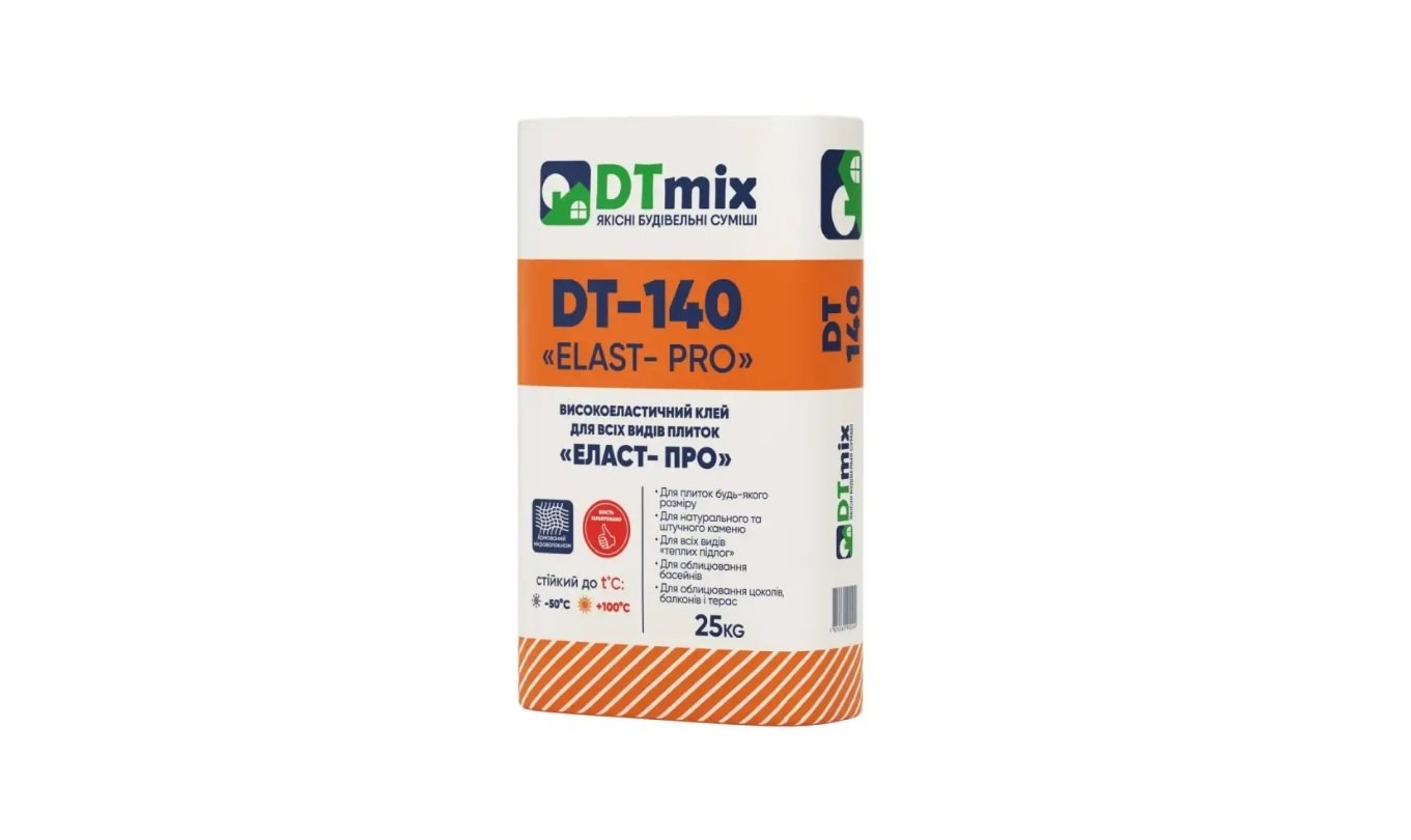 Дт-140 високоеластичний клей для всіх видів плиток