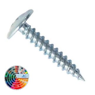 Самонаріз по металу з прес-шайбою 4,2х25 RAL7016 (п=500) (9000)