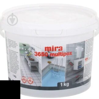 Епоксидний клей і затирка mira 3650 multiрох (1 кг) чорний