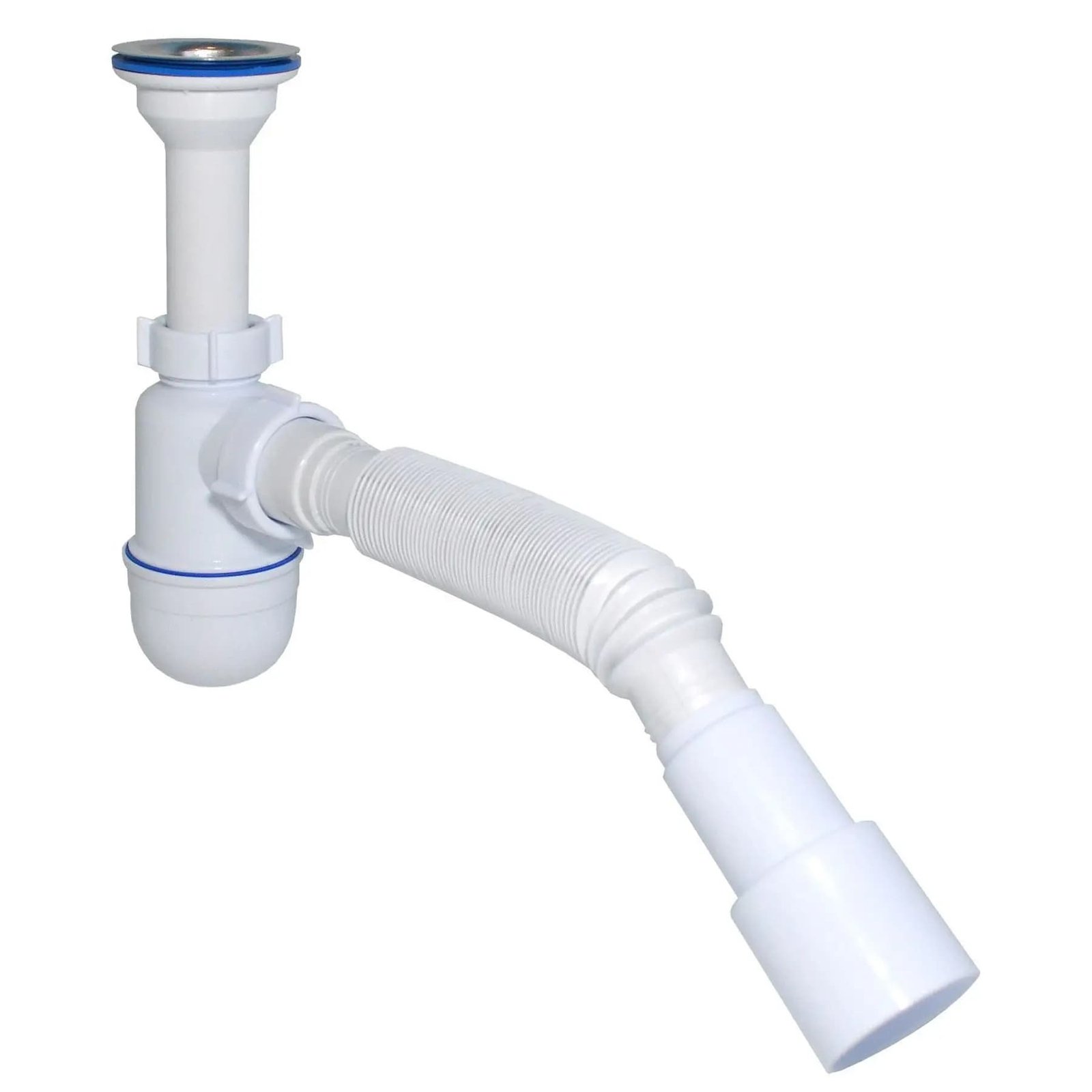 Сифон Waterstal А-32019 під умивальник 1 1/2′ з гнучкою трубою
