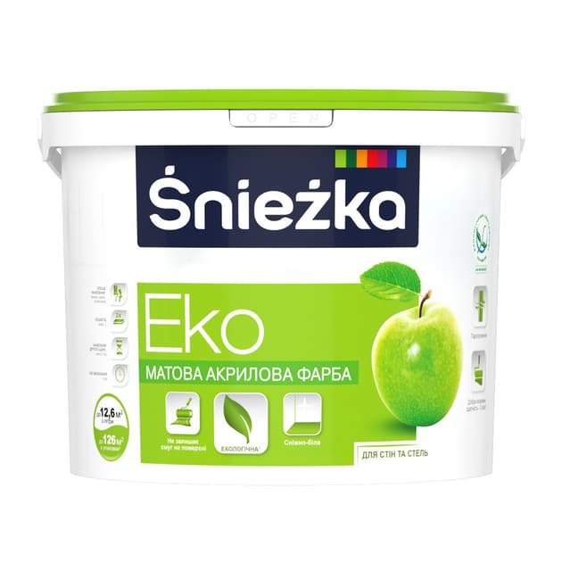 Снежка ЕКО сніжнобіла 4,2 кг/ 3л. (144шт)