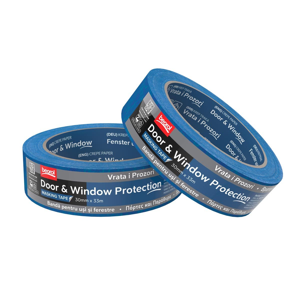 Маскуюча стрічка Door & Window Protection Beorol 30мм/33м