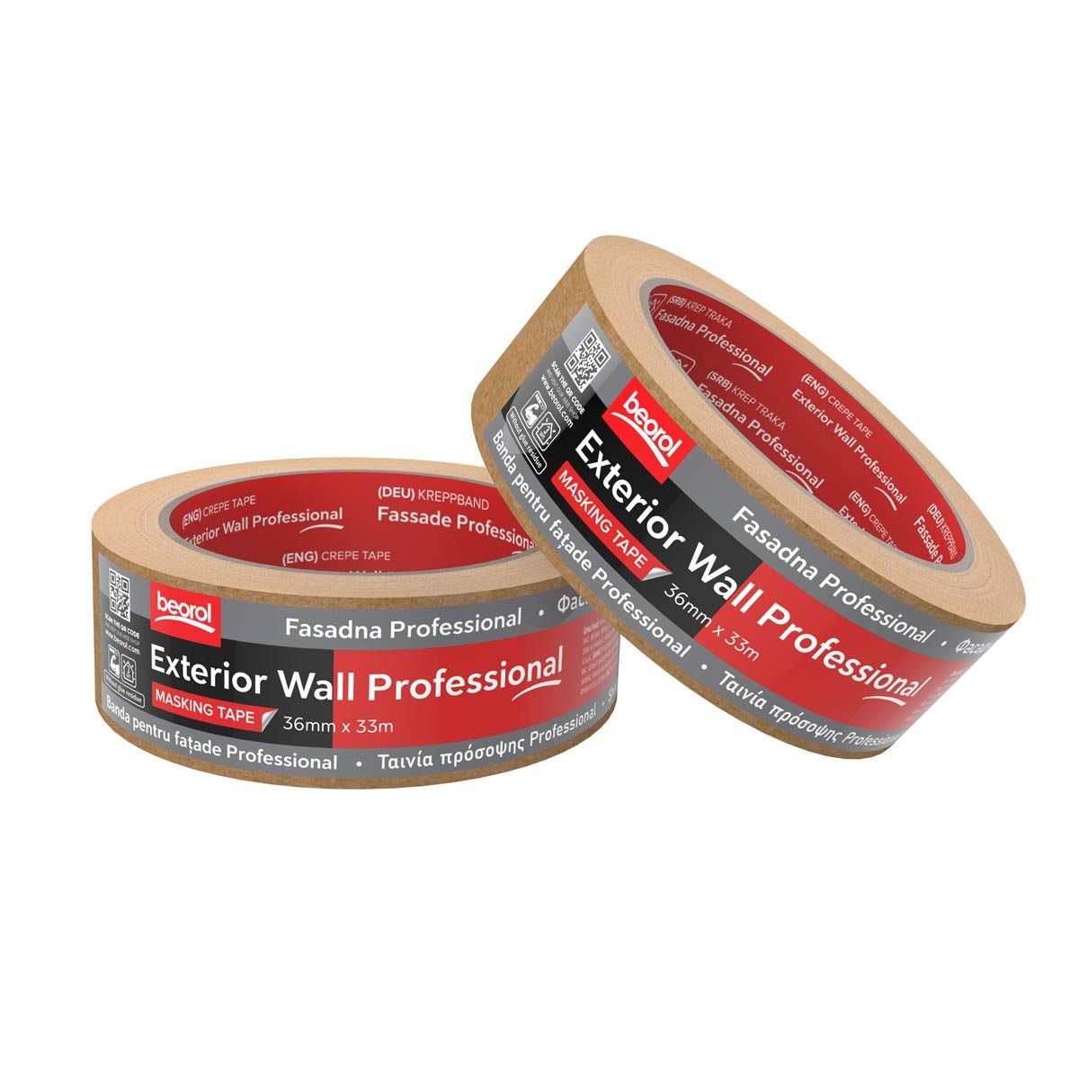 Маскуюча стрічка Exterior Wall Professional Beorol 36мм/33м