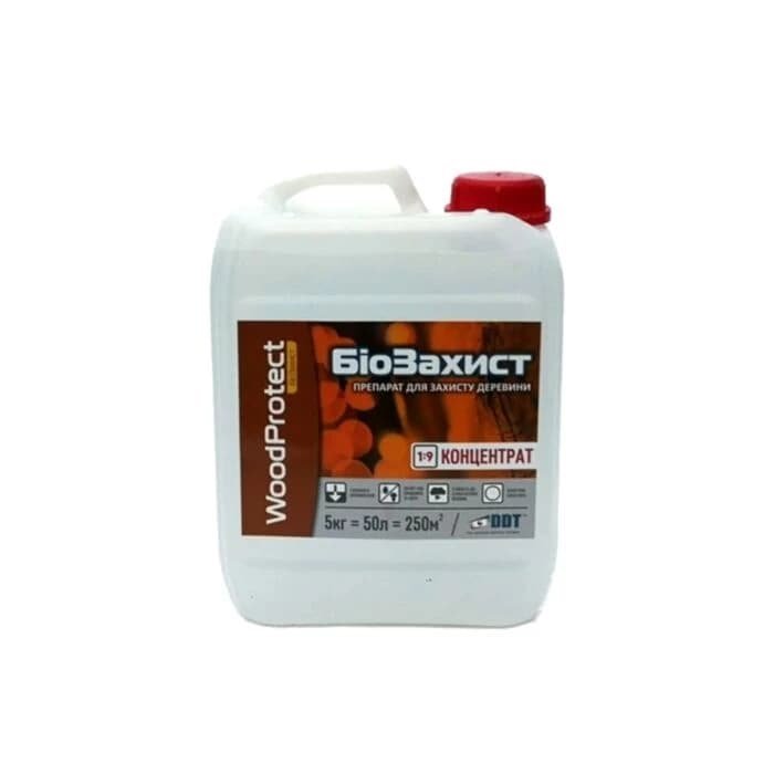 БІОЗАХИСТ КОНЦЕНТРАТ WoodProtect (прозорий) – 5л