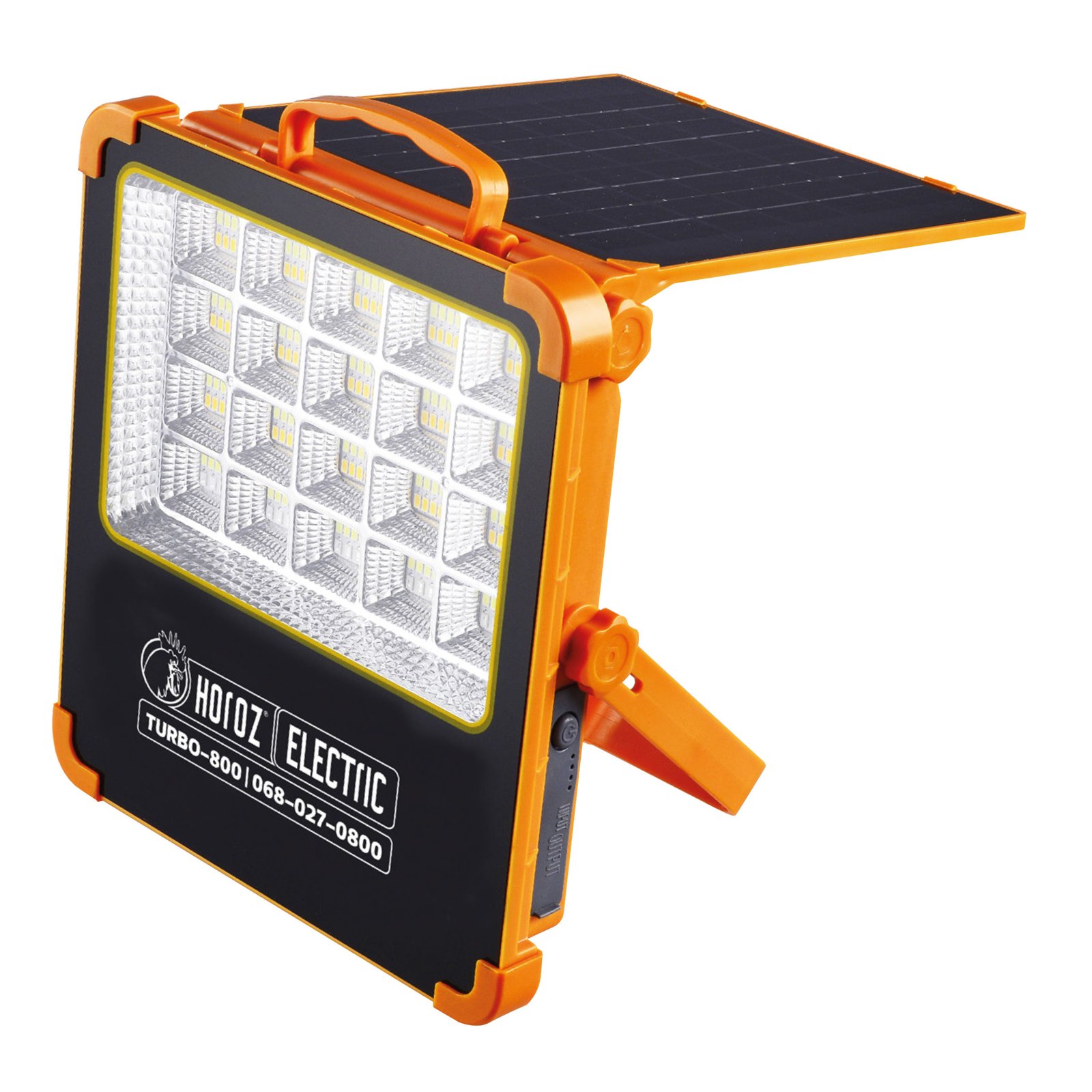068-027-0800-010 Прожектор на сонячній панелі + USB-C SMD LED 800W 2733Lm 3000K-4200K-6400K IP44
