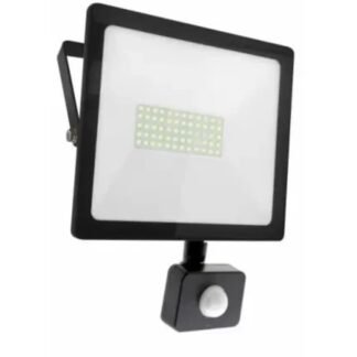 RH Прожектор  SOFT LED   50W 100LM/W 6500K IP65 чорн. з датч. руху  HN-191142
