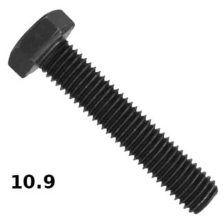 Болт з шест. гол. М10* 20 DIN933 кл.10,9 чорний уп=50шт