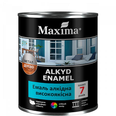 Емаль алкідна високоякісна, світлий горіх, ТМ “Maxima” -0,7 кг