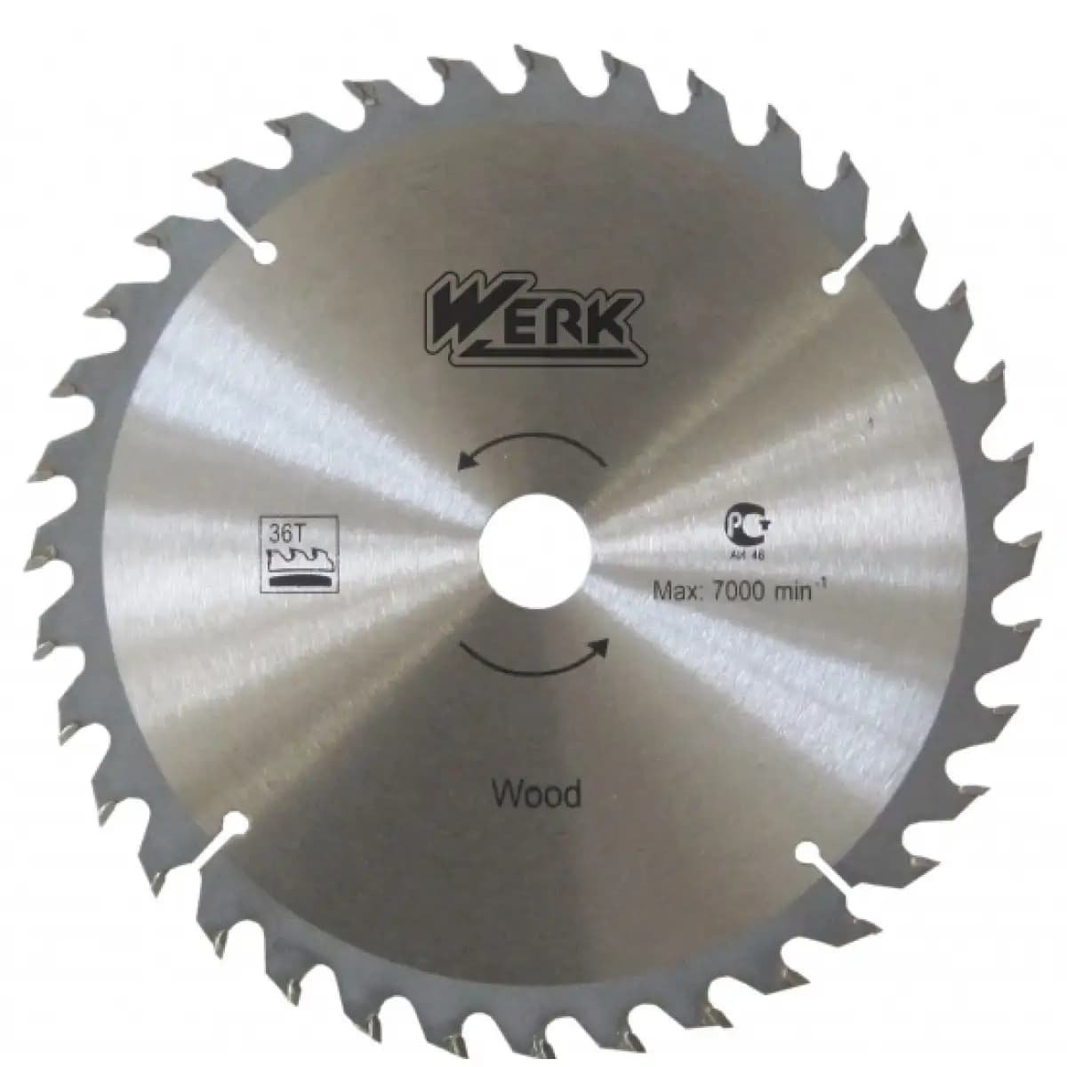 Диск пильний 190х30 50 зуб. по дереву WERK (WE109149/4332631)