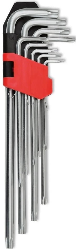 Набір ключів TORX, Cr-V, 9 штук (Т10-Т50)