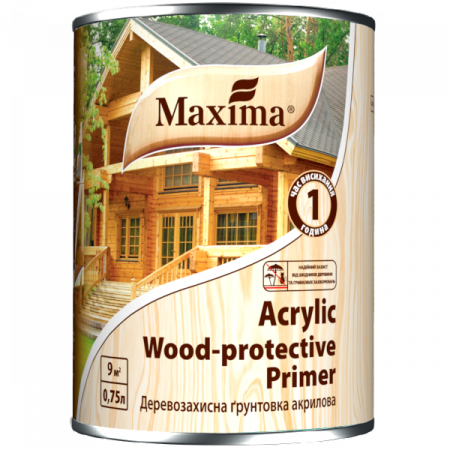 Деревозахисна грунтовка акрилова ТМ “Maxima” -0,75 л