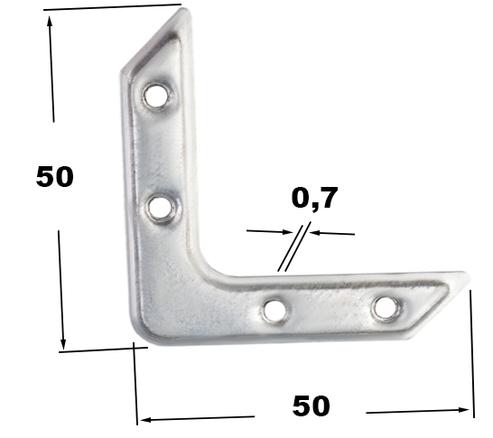 Кутник віконний  50х50х0,7 (50)