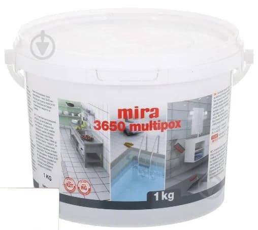 Епоксидний клей і затирка mira 3650 multiрох  (1 кг) білий