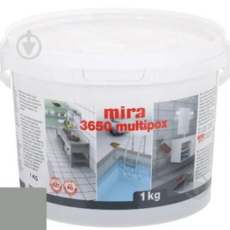 Епоксидний клей і затирка mira 3650 multiрох  (1 кг) стальний
