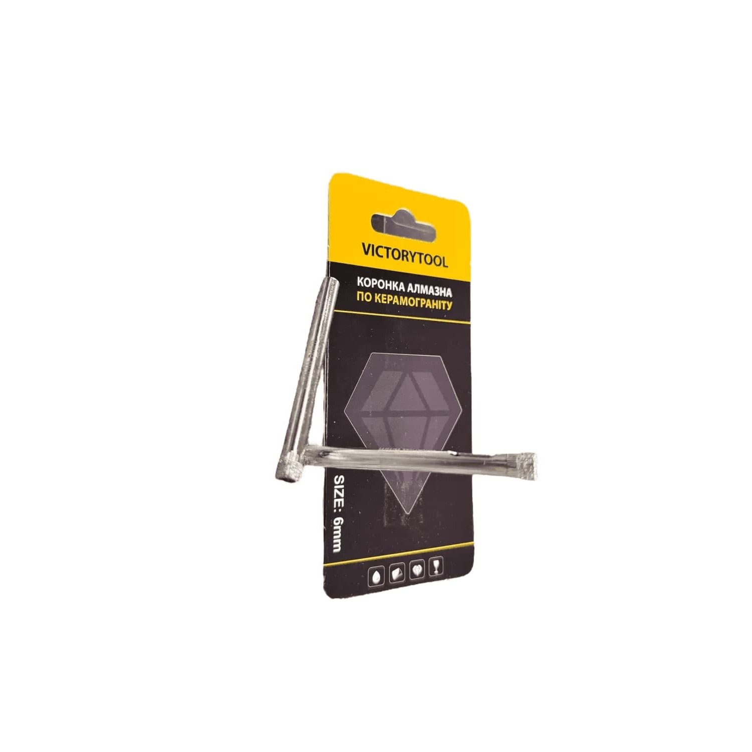 Коронка алмазна VICTORYTOOL 6 мм 2 шт під дриль (V006-2)