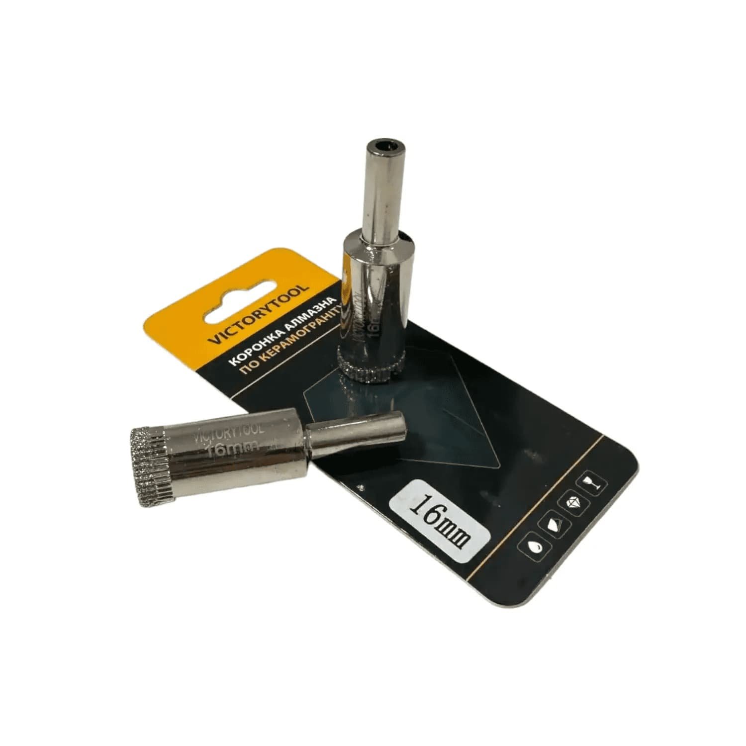 Коронка алмазна VICTORYTOOL 16 мм 2 шт під дриль (v016-2)