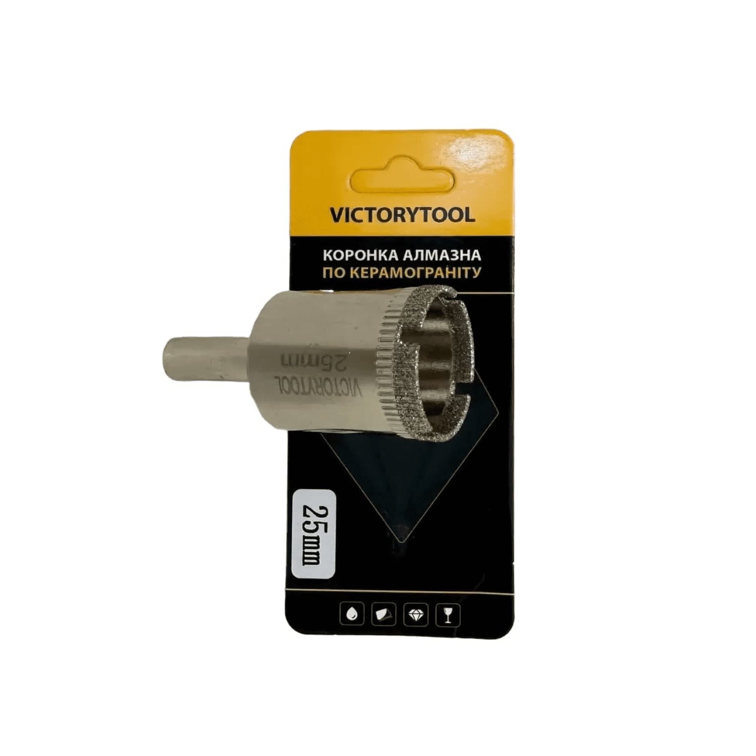 Коронка алмазна VICTORYTOOL 25 мм під дриль (v025)