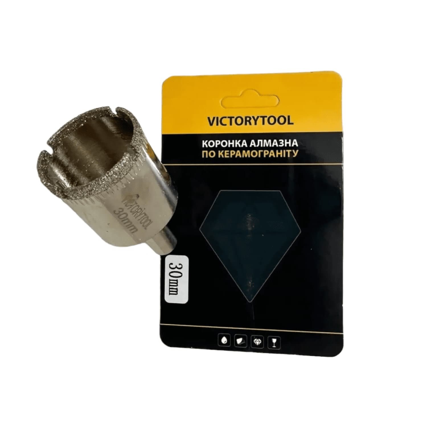 Коронка алмазна VICTORYTOOL 30 мм під дриль (v030)
