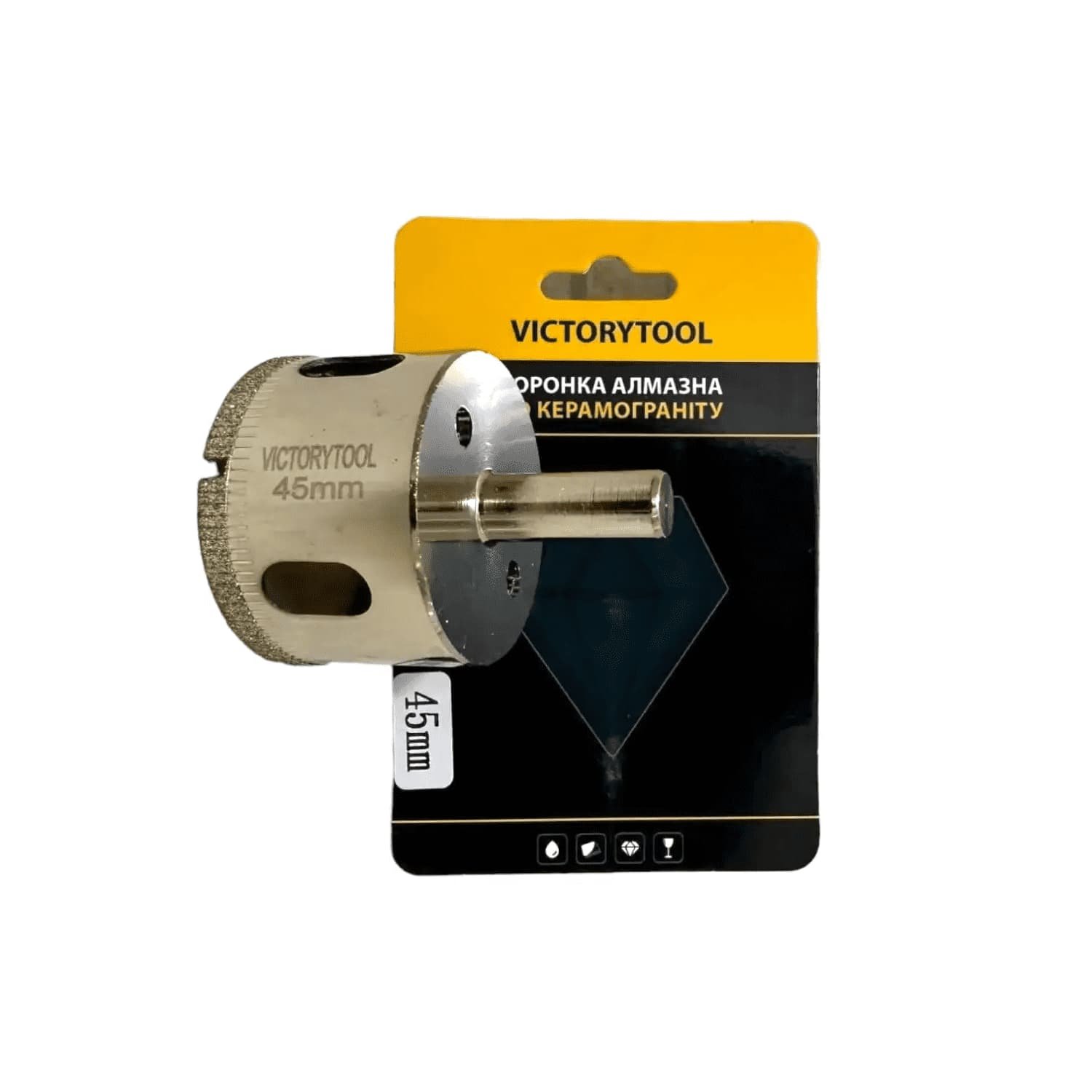 Коронка алмазна VICTORYTOOL 45 мм під дриль (v045)