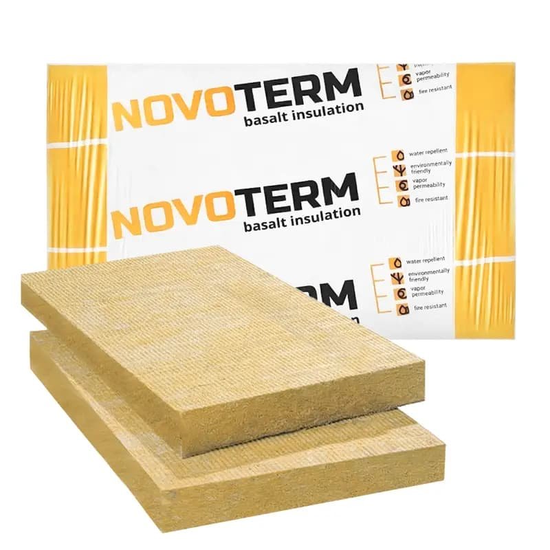 Мінеральна вата фасадна NOVATERM НТФасад 135 (100мм 1*0,6) 1,2м2