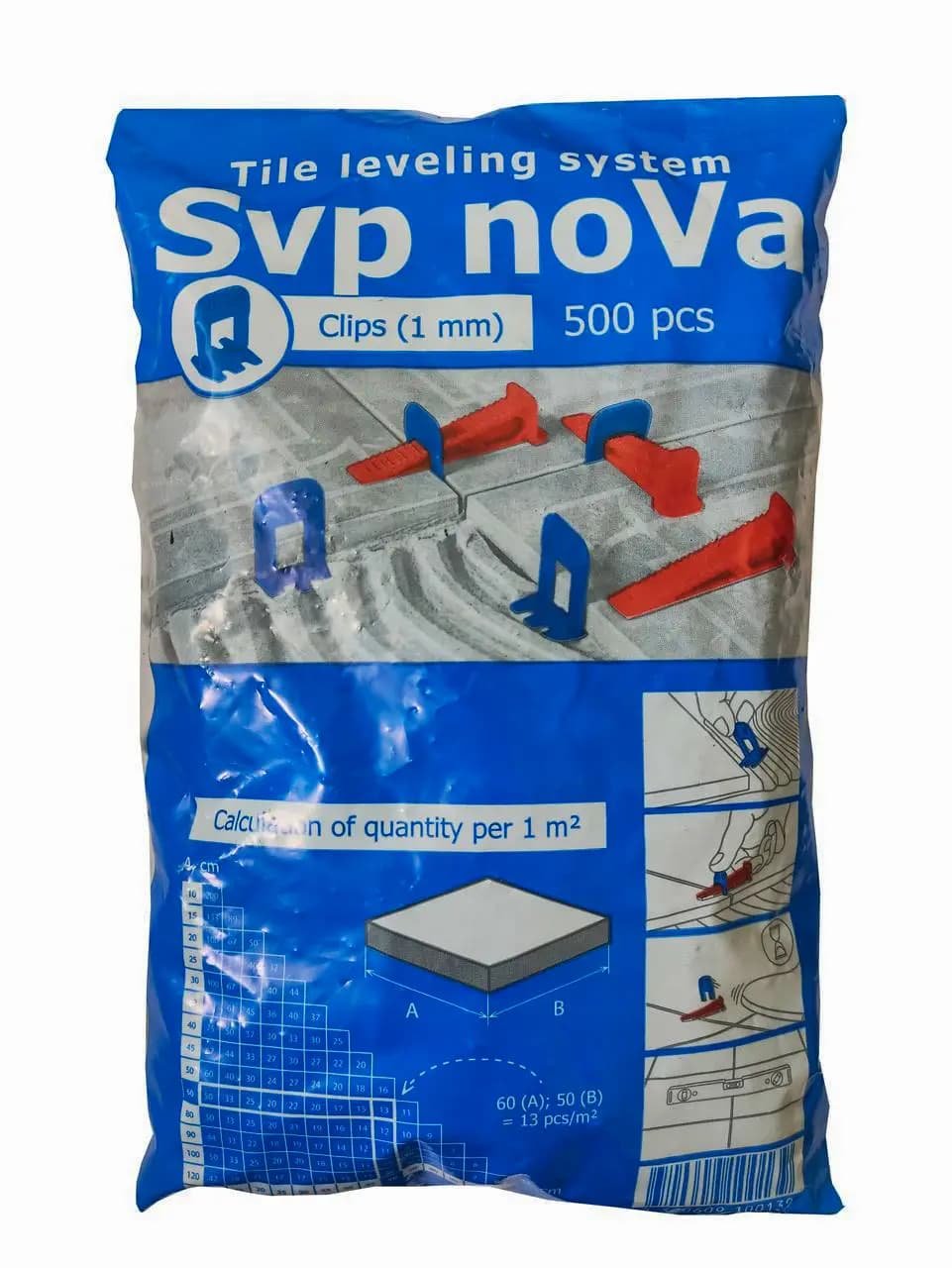 Основа для вирівнювання плитки NOVA 1,0 мм (уп=500шт)