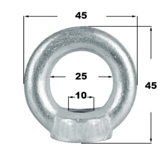 Рим-гайка (кільце) ЦБ 10х1,5   6шт (200)