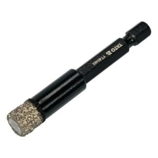 Свердло з алмазним пругом YATO, Ø= 10 мм, l= 65/10 мм, з 6-гран. шпинделем- 1/4″