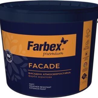 Фарба фасадна високоякісна ВДА “Facade”, біла матова, ТМ Farbex -14,0 кг